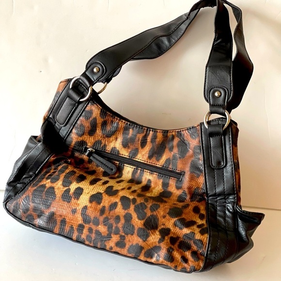 Apt. 9 Women's Leopard Animal Print Handbag Purse Shoulder Bag - Picture 2 of 7